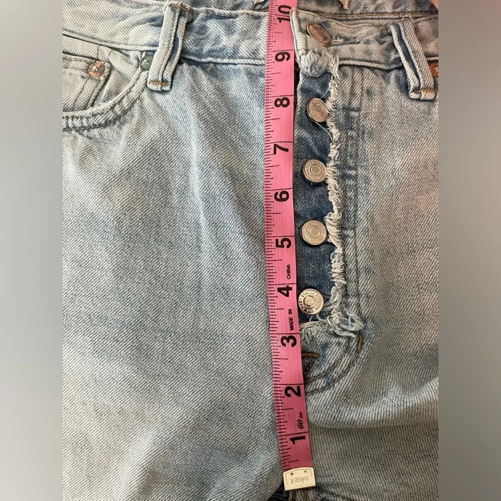 We The‎ Free Rolling On The River Light Wash Distressed Crop Jeans Size 26 - Picture 10 of 10